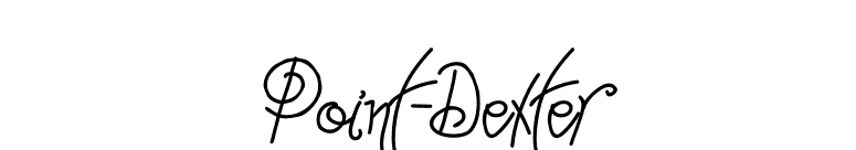 Point-Dexter font preview