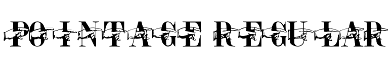 Pointage Regular font preview
