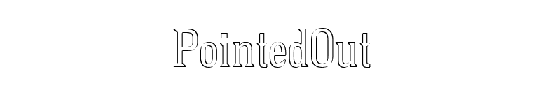 PointedOut font preview