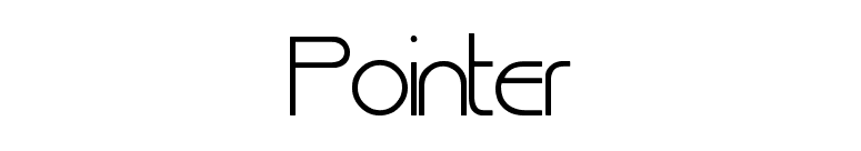 Pointer font preview