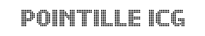 Pointille ICG font preview