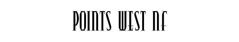Points West NF font preview
