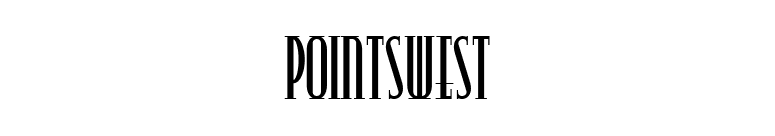 PointsWest font preview