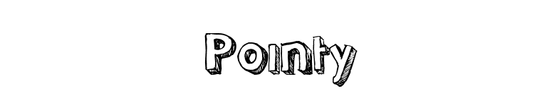 Pointy font preview