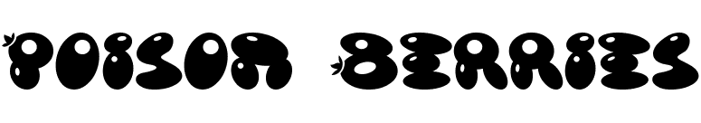 Poison Berries font preview