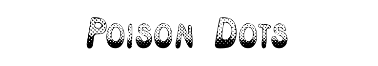 Poison Dots font preview
