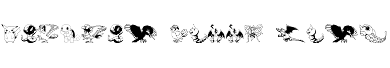 Pokemon Kiddy Ding font preview