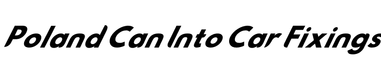 Poland Can Into Car Fixings font preview