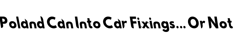 Poland Can Into Car Fixings... Or Not font preview