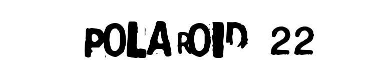 Polaroid 22 font preview