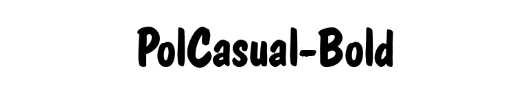 PolCasual-Bold font preview