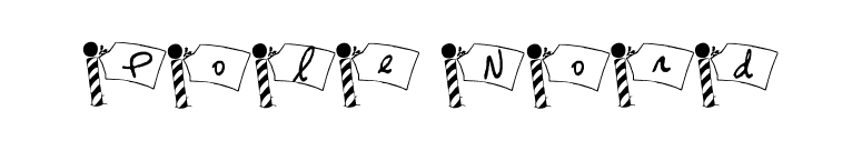 Pole Nord font preview
