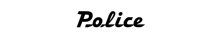 Police font preview