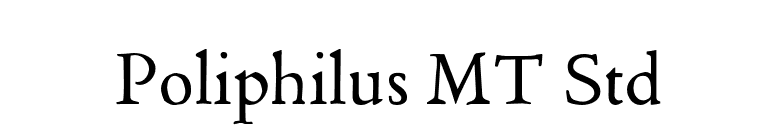 Poliphilus MT Std font preview