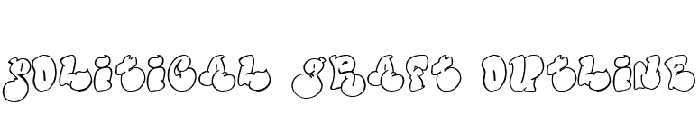Political Graft Outline font preview