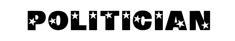 Politician font preview