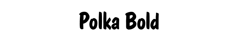 Polka Bold font preview