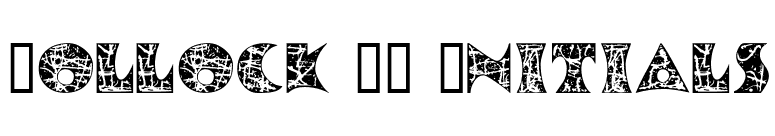 Pollock MF Initials font preview