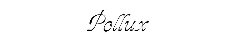 Pollux font preview