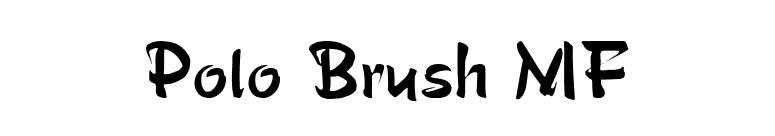 Polo Brush MF font preview