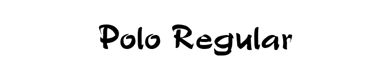 Polo Regular font preview