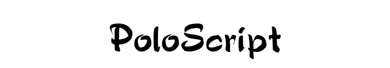 PoloScript font preview