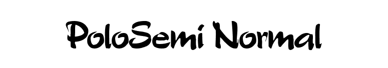 PoloSemi Normal font preview