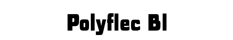 Polyflec Bl font preview