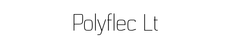 Polyflec Lt font preview