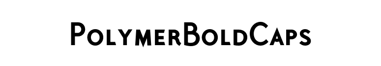 PolymerBoldCaps font preview