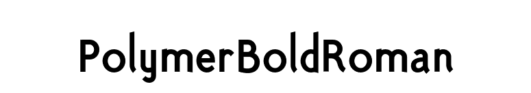 PolymerBoldRoman font preview