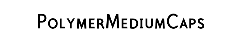 PolymerMediumCaps font preview