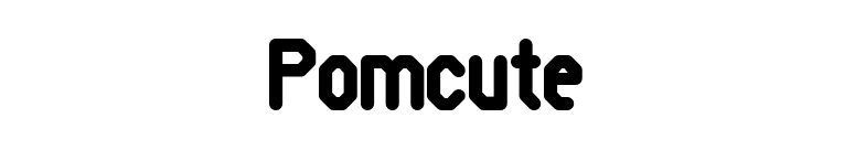Pomcute font preview