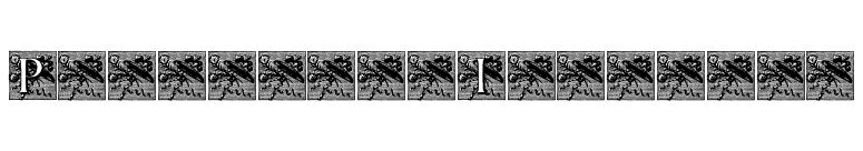 PompadourInitials font preview