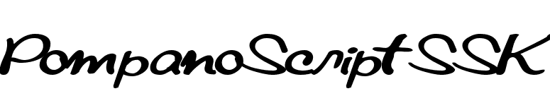 PompanoScriptSSK font preview