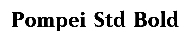 Pompei Std Bold font preview