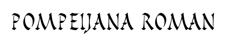 Pompeijana Roman font preview