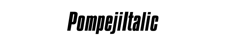 PompejiItalic font preview