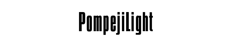 PompejiLight font preview