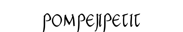 PompejiPetit font preview