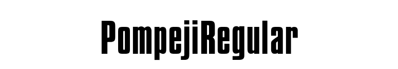 PompejiRegular font preview