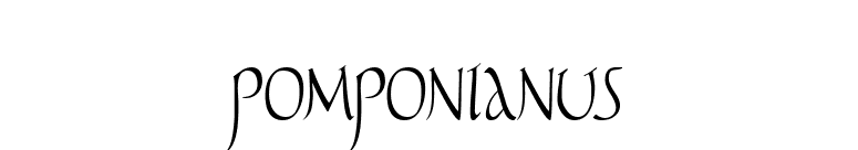 Pomponianus font preview