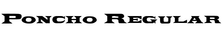 Poncho Regular font preview