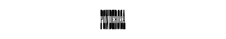 Ponderosa font preview