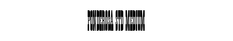 Ponderosa Std Medium font preview