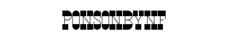 PonsonbyNF font preview