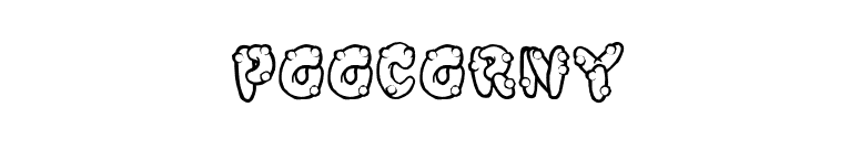 PooCorny font preview