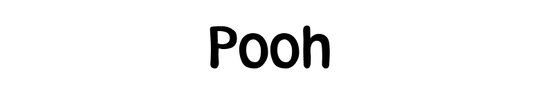 Pooh font preview