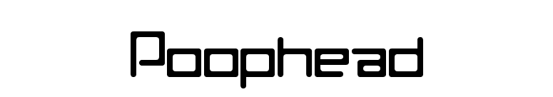Poophead font preview