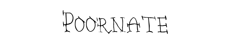 Poornate font preview